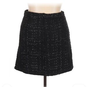 SHEIN Black Tweed A-Line Skirt